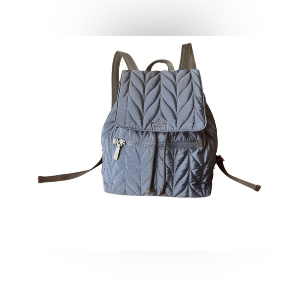 Kate Spade Blue Quilted Backpack - Picture 5 of 9